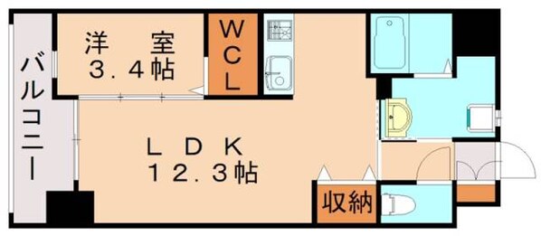 黒崎駅 徒歩10分 7階の物件間取画像